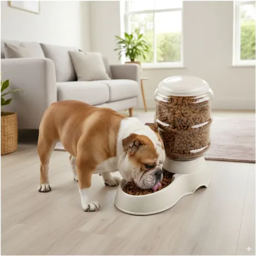 GENERICO Comedero Con Dispensador Para Mascotas Perro Gato Gran Capacidad