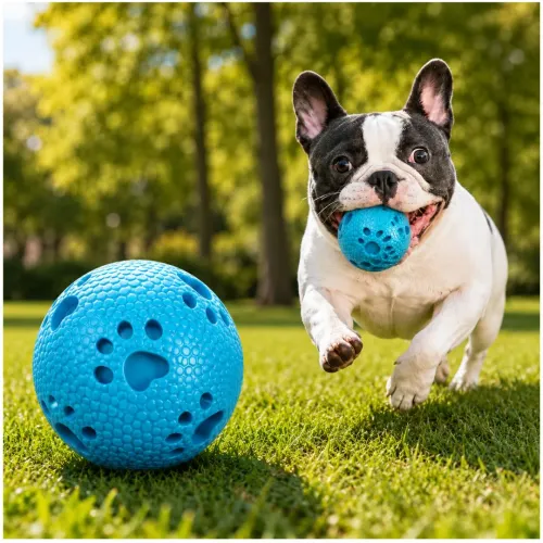 GENERICO Pelota Para Perros Masticable 7.5 Cm Juguete Interactivo Con Textura Antiestrés