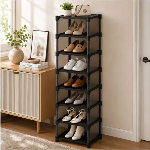 GENERICO Organizador De Zapatos Zapatera 8 Niveles Para 7 Pares 122x27x26cm