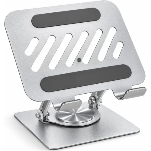 GENERICO Soporte Para Tablet Celular B03 Giratorio 360° De Metal Plegable Ajustable Antideslizante