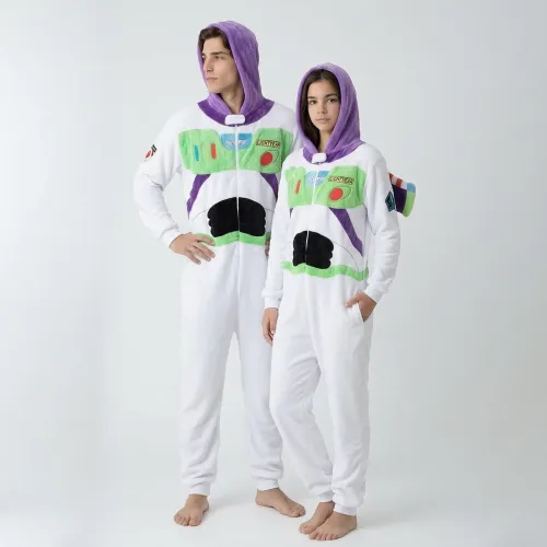 Pijama Kayser Jovencito Enterizo Coral Fleece color blanco | Platanitos