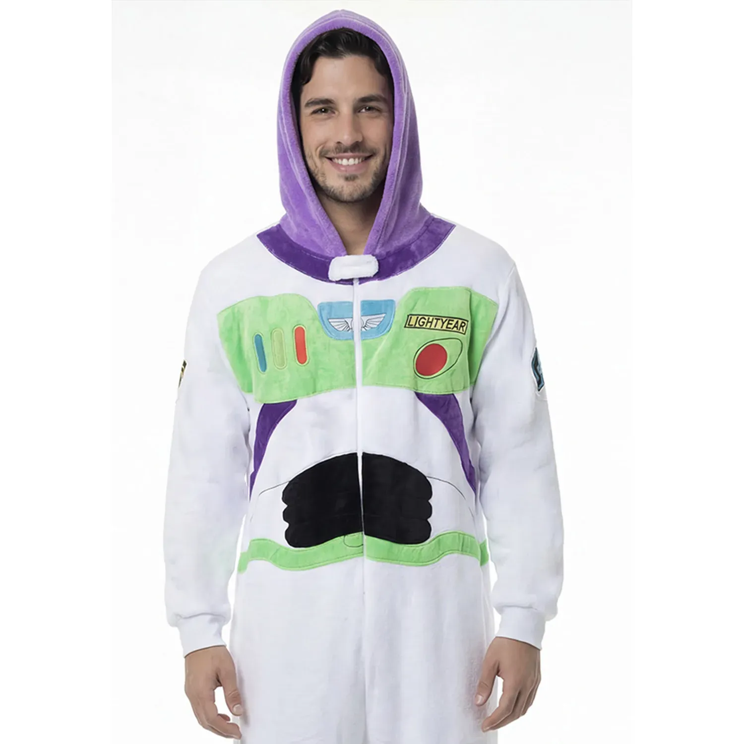 Pijama Kayser Hombre Enterizo Coral Fleece color blanco | Platanitos