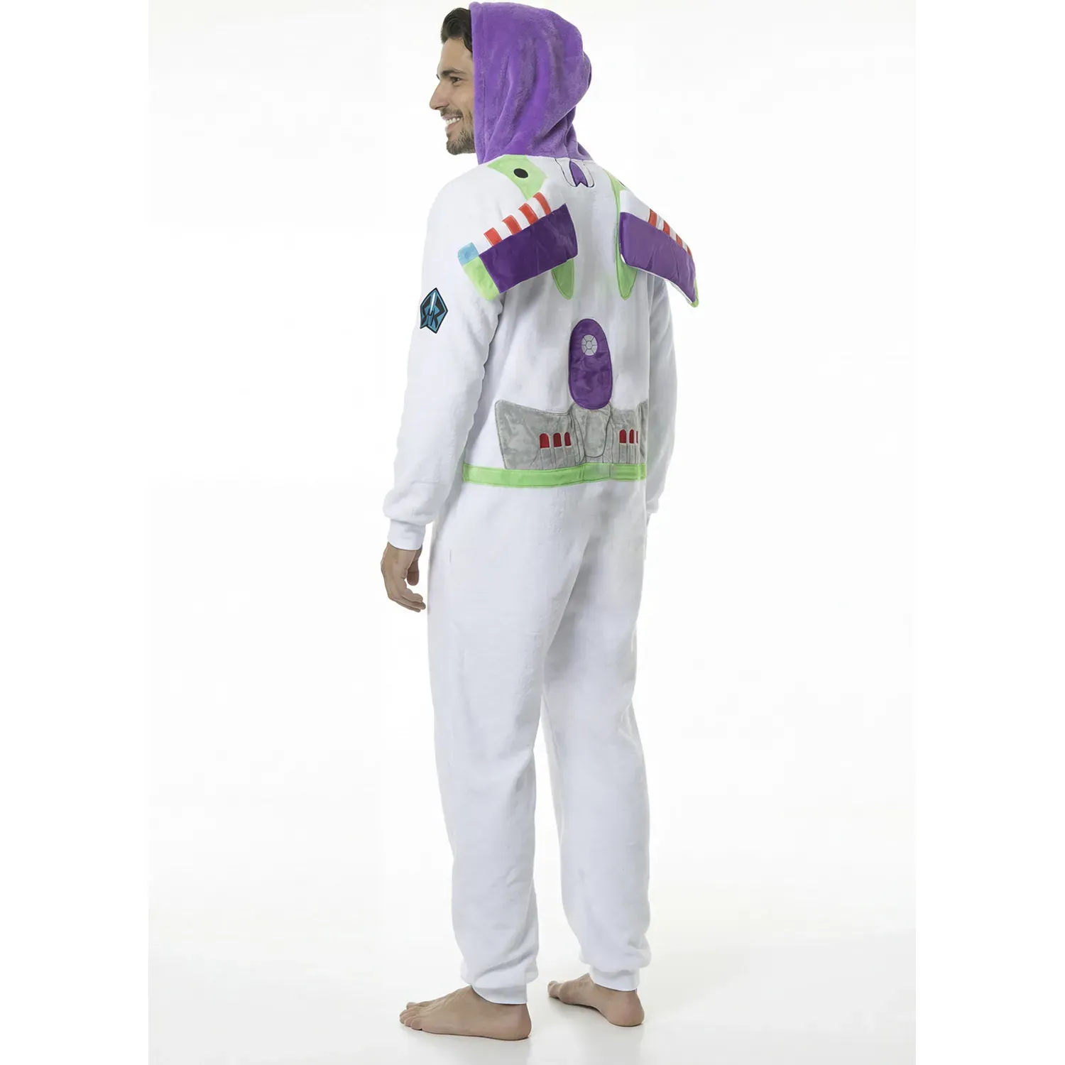 Pijama Kayser Hombre Enterizo Coral Fleece color blanco | Platanitos