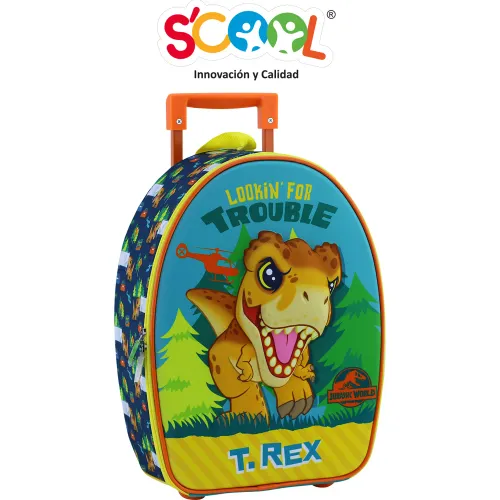 Scool Set Maleta 3d Mediana Ranger Jurassic Kids