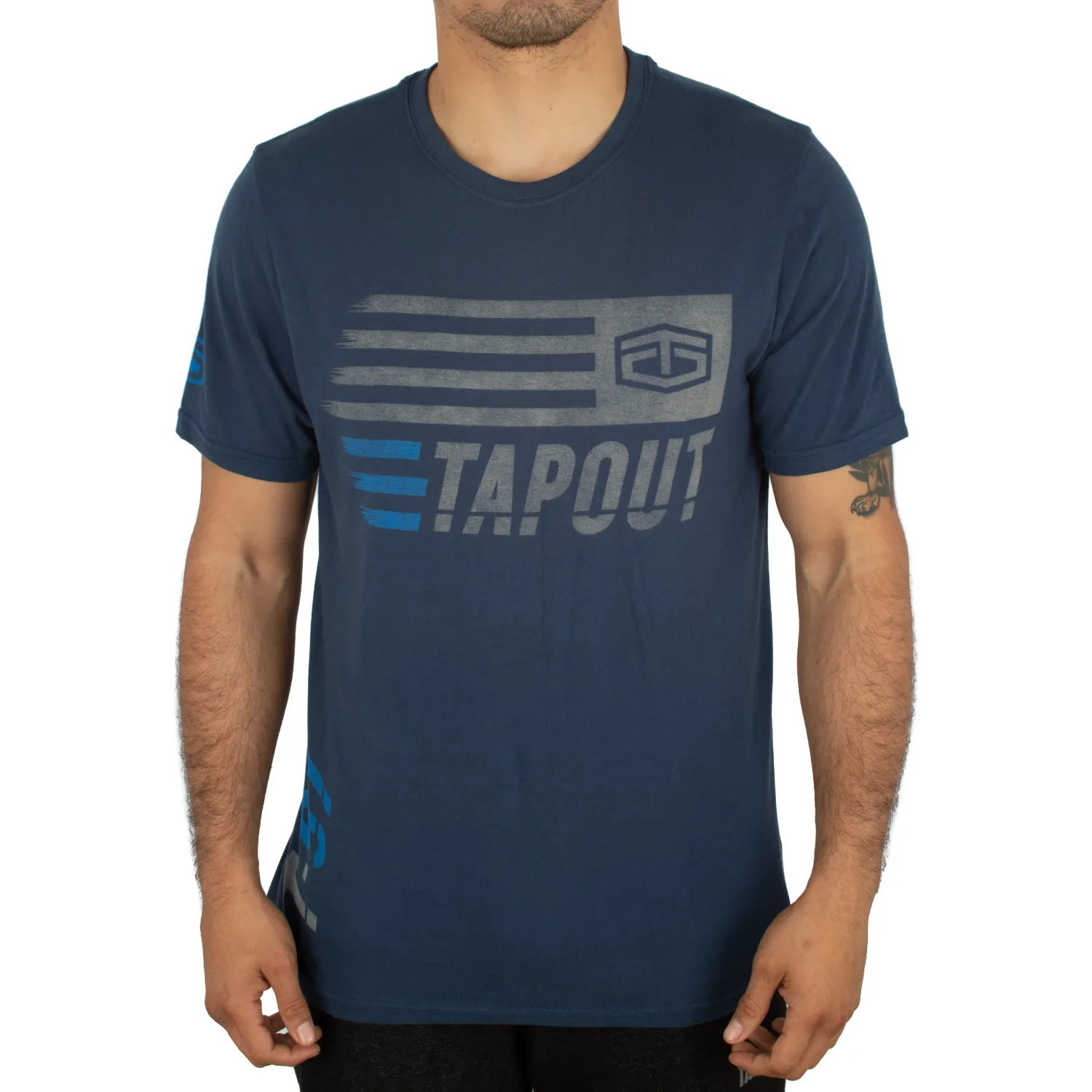 Polo Tapout Urbano Manga Corta Hombre Korpo color azul | Platanitos