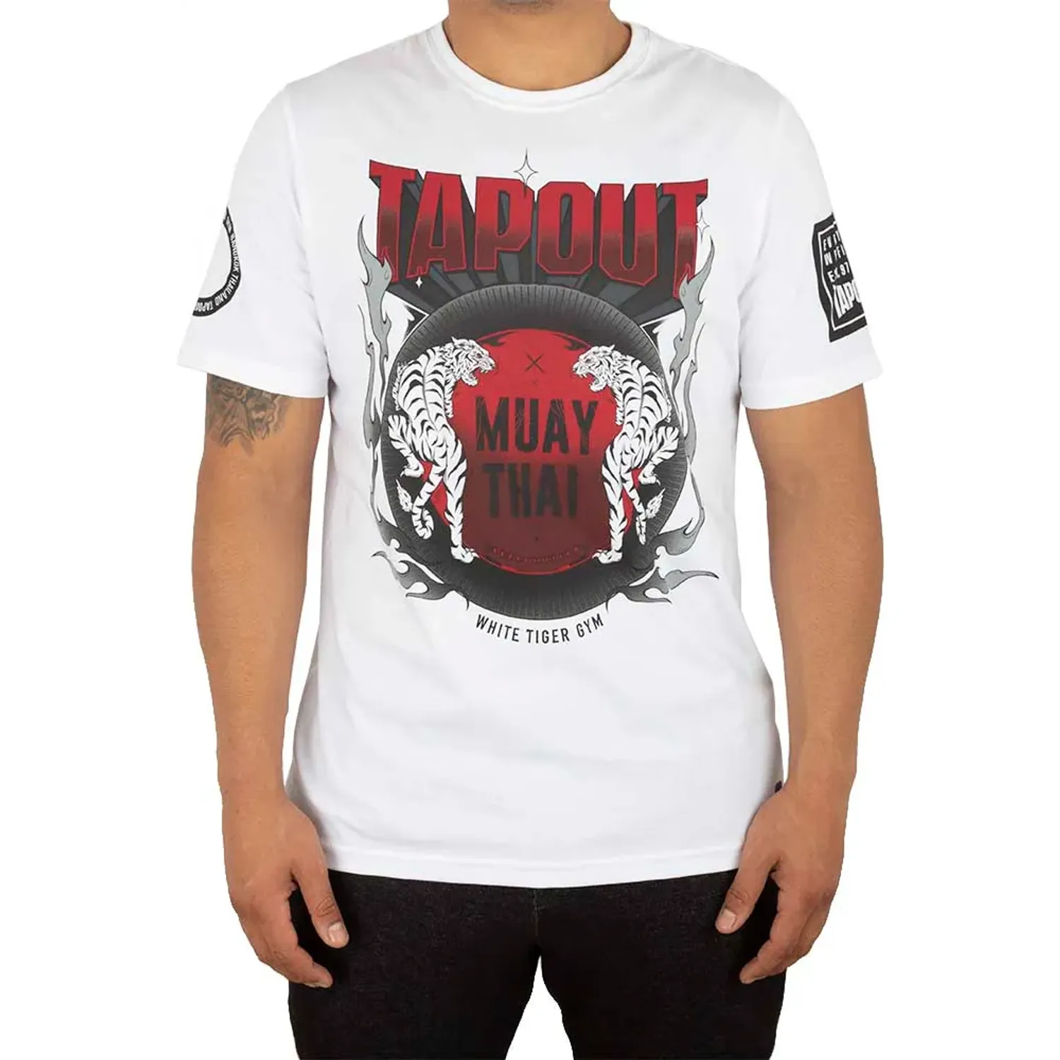 Polo Tapout Urbano Manga Corta Hombre Vignon color blanco | Platanitos
