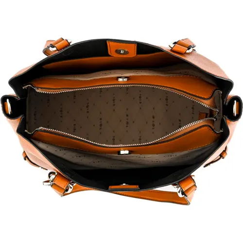 ZIOL Cartera Mujer Dos Asas Tres Div. Malva