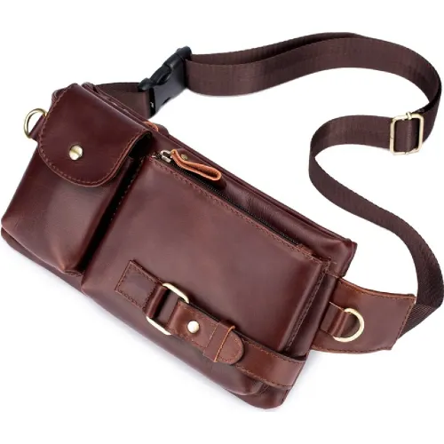 Bullcaptain Canguro De Cuero Mate Unisex Yb-020