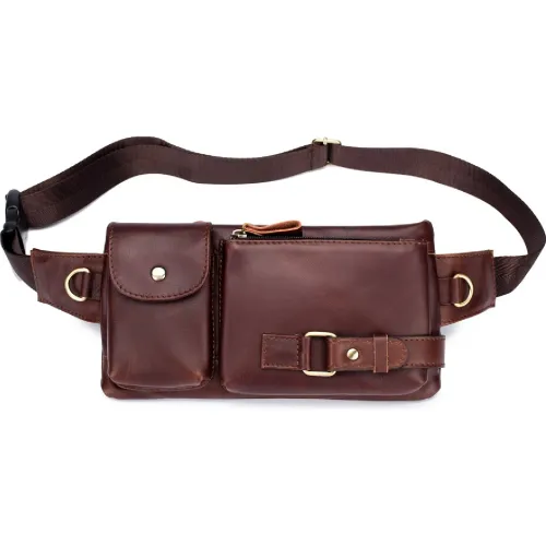 Bullcaptain Canguro De Cuero Mate Unisex Yb-020
