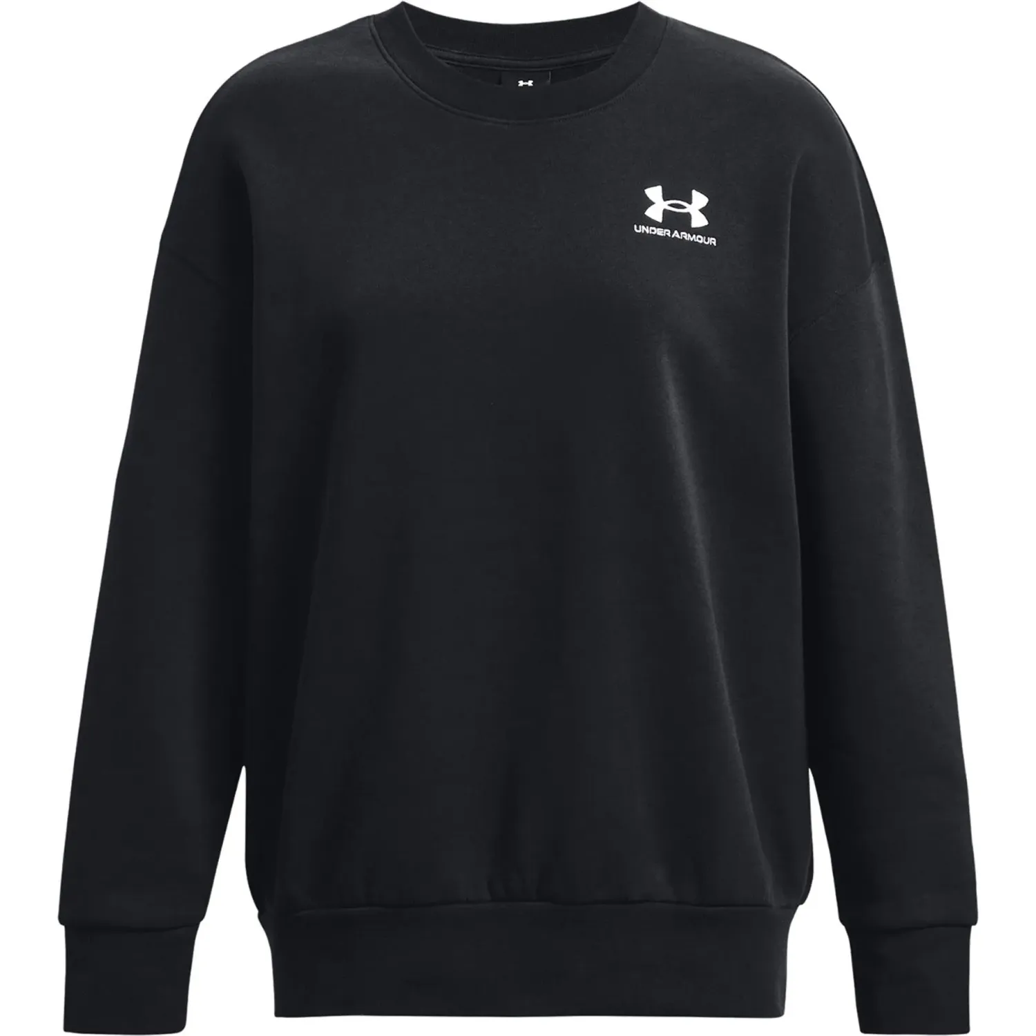 Under Armour Polera Under Armour Training Mujer Essential Fleece Oversize Crew color negro | Platanitos