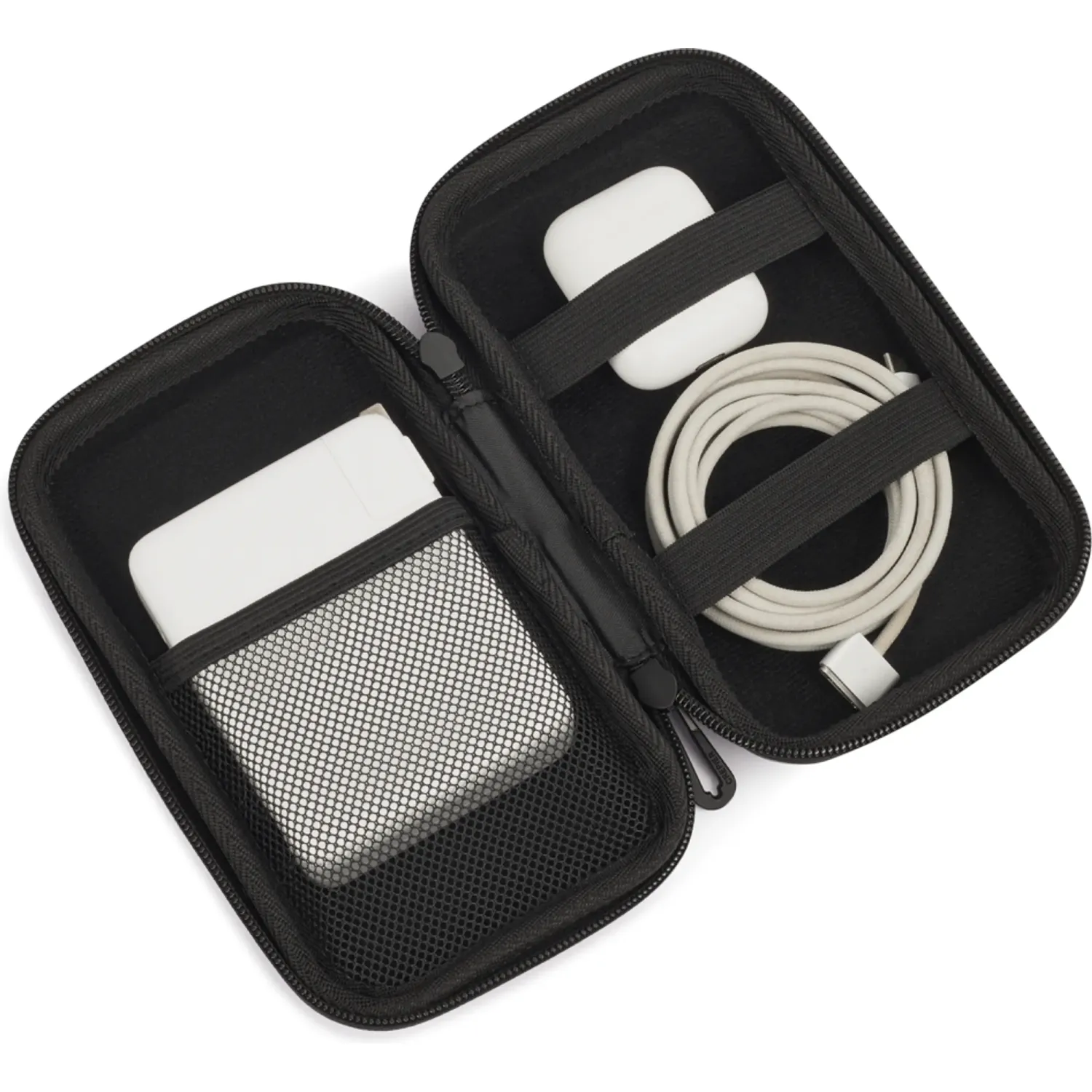 Porta Crepier Cables Hombre Commute Case Grande color negro | Platanitos