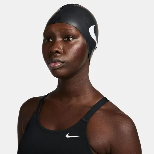 Nike Negro Gorro Natacion Unisex Adulto Big Swoosh