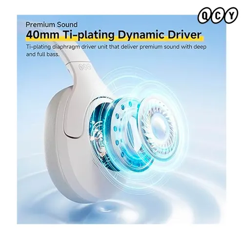 QCY Audífonos Inalámbricos H3 Lite Bt 5.3 60h de duracion y Cancelación De Ruido