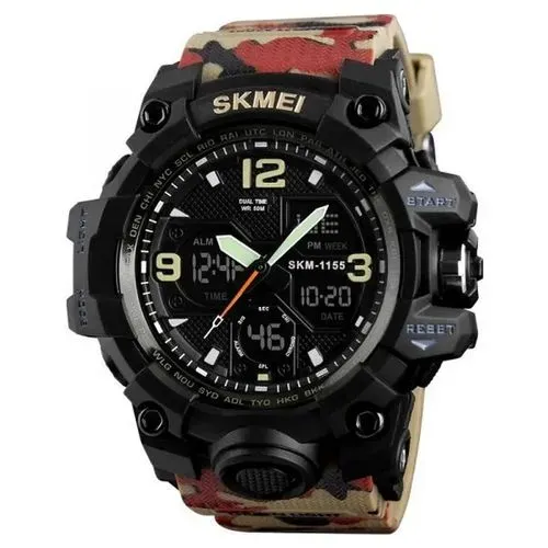 SKMEI Reloj 1155bcmrd Analógico Y Digital Para Hombre